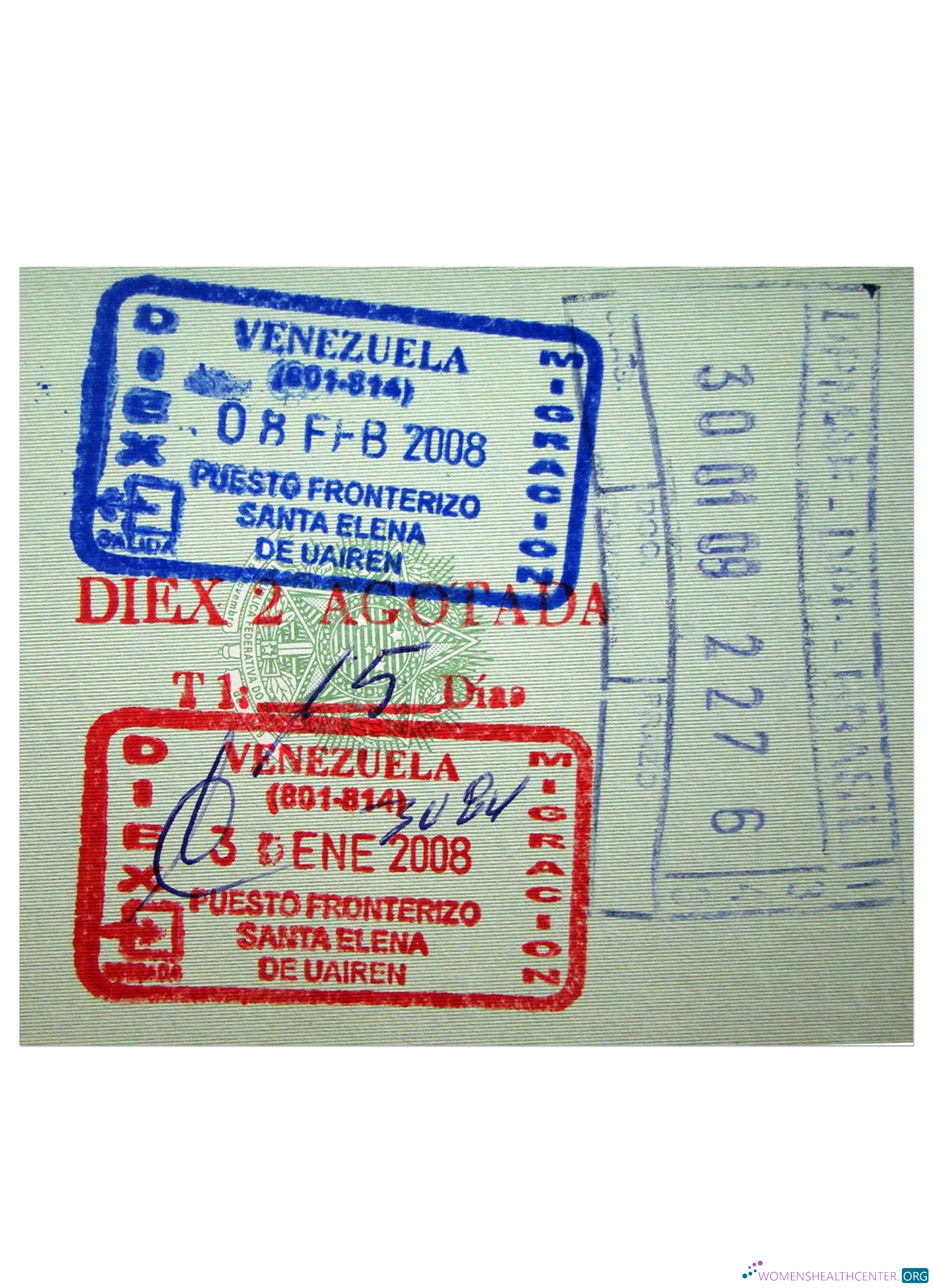 Download VENEZUELA VIZA STAMP Photoshop template